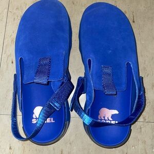 NWOT Sorel Blue Clogs